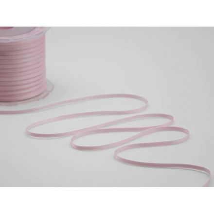 Baby pink double satin ribbon 3 mm